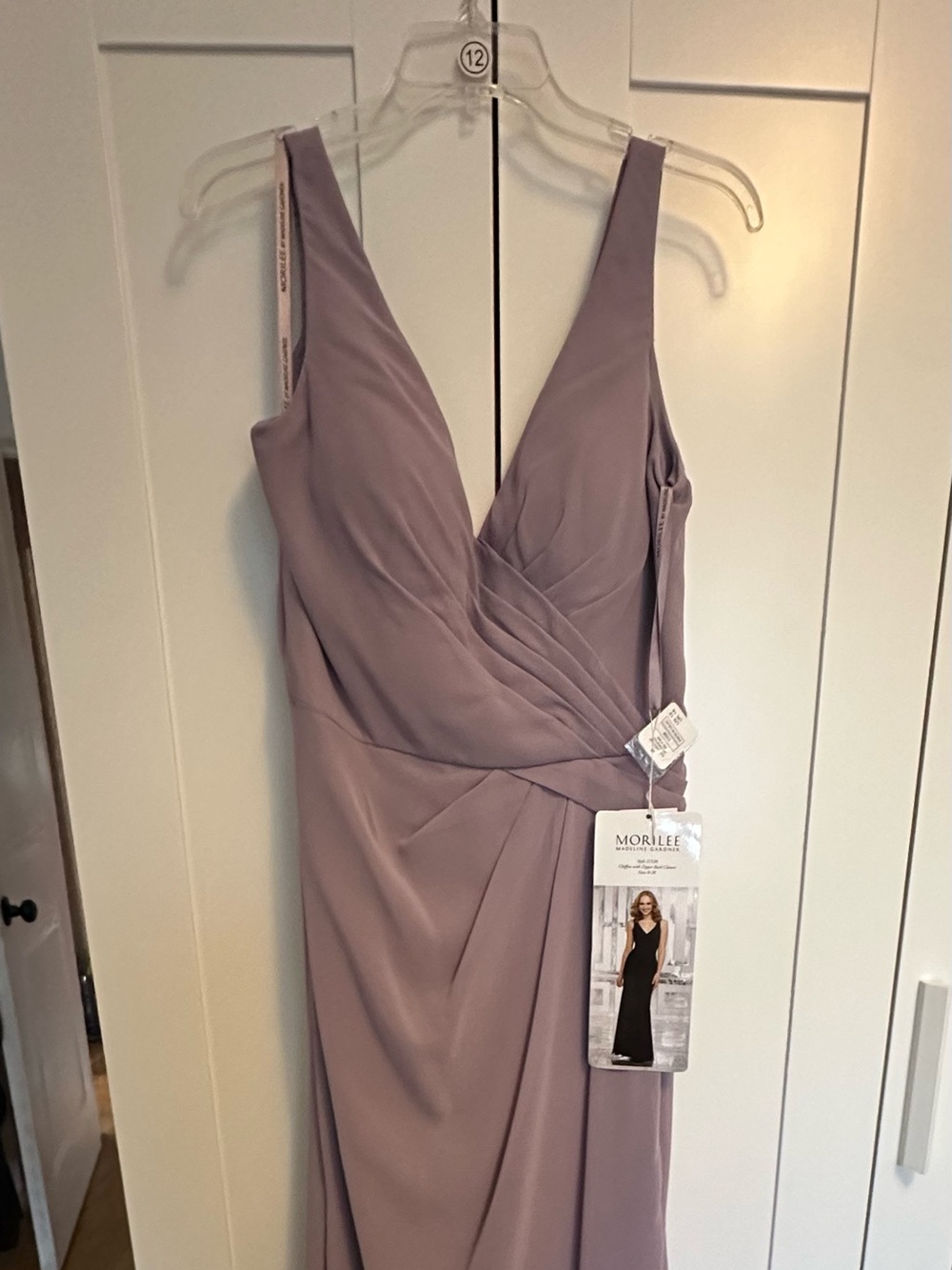 MoriLee Bridesmaid Dress 21538 in French Lilac not black(see photos!) Size 12
